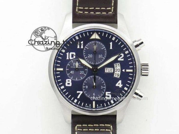 MIROTIME 0506 Vibrant Mark XVIII IW327001 SS M+F 1:1 Best Edition Black Dial on Black Leather Strap A 7055
